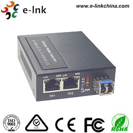 1 SFP-de Media van Ethernet van de Interfacevezel Convertor met Ingebouwde Voeding