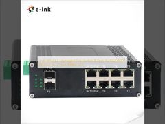 Industrial L2 Managed PoE Switch 8 Port 10/100/1000T 802.3at To 2 Port 1000X SFP