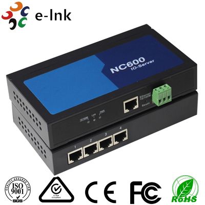 Industrial Device Server 4 Port RS232 RS485 Ethernet Converter with ESD Protection