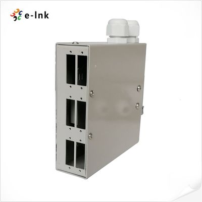 LC Quadruplex FC SC Fiber Splice Box 6 Ports Electrostatic Painting