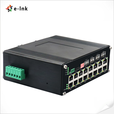 L2+ Industrial Managed Switch 16 Port 10/100/1000T 802.3at PoE + 4 Port 1000X SFP