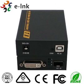 Single Mode DVI KVM Video To Video Fiber Media Converter 4K*2K LC Connector Interface