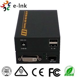 Single Mode DVI KVM Video To Video Fiber Media Converter 4K*2K LC Connector Interface