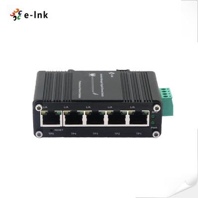 Mini Industrial Hardened Web Managed 5 port Gigabit Ethernet Switch