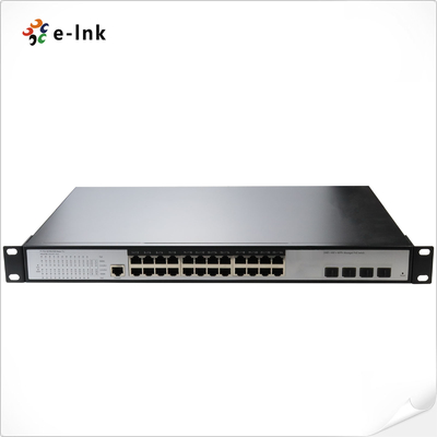 L3 Managed Ethernet Switch with 24 10/100/1000T + 4 10G SFP+ Ports