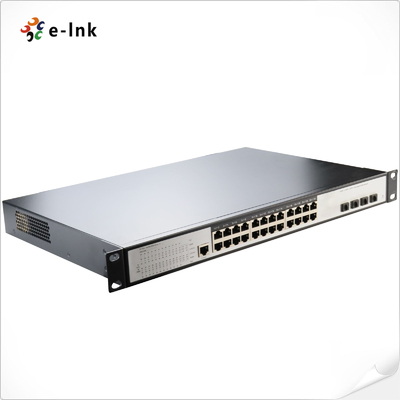 L3 Managed Ethernet Switch with 24 10/100/1000T + 4 10G SFP+ Ports