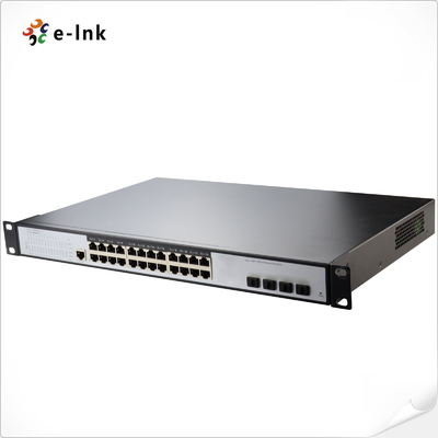 L3 Managed Ethernet Switch with 24 10/100/1000T + 4 10G SFP+ Ports