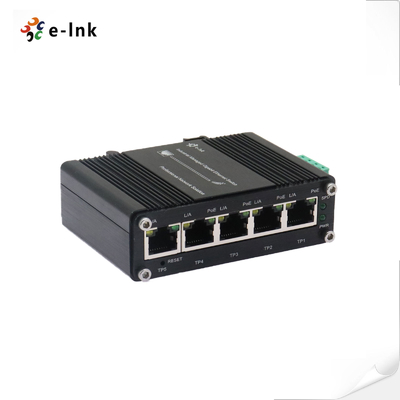PoE+ Industrial Switch 5 Port Managed Web Interface 120W Total Power Budget
