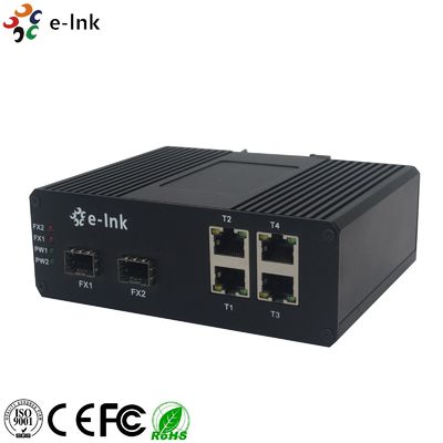 10/100/1000T 132W 57VDC Industrial Ethernet POE Switch 2 Port 1000X