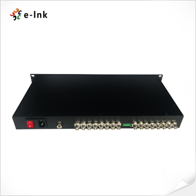 8 Channel 3G SDI To Optical Converter Reverse RS485 Data Protocols 20km