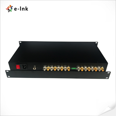 8 Channel 3G SDI To Optical Converter Reverse RS485 Data Protocols 20km