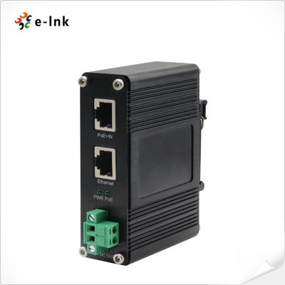 Industriële PoE++ Injector IEEE802.3bt 100W Output 12-48VDC Spanning Booster Verlengt tot 100 Meter