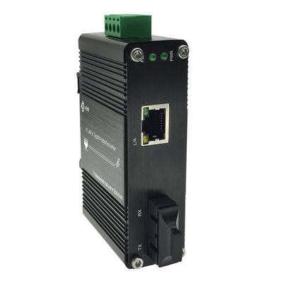 Industriële SFP Ethernet-vezelconverter met breed temperatuurbereik DIN Rail Mount