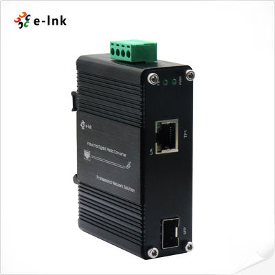 Industriële Ethernet Media Converter 10/100/1000Base-T naar 100/1000Base-X SFP -40~75°C