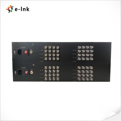 E-link 4-in-1 Video Fiber Converter AHD CVI TVI CVBS 120km Transmissie