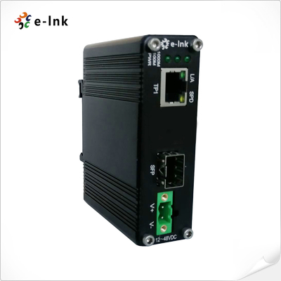 De Media van Mini Type Industrial Fiber Optic Ethernet Convertor 10/100 /1000M 48VDC